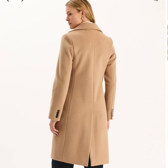 Tyler Boe Perry Mid Length Camel Coat Size XS. NWT - Picture 3 of 7